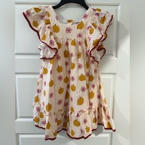 Cheeky Plum Pink and Yellow Casual Kids Dress